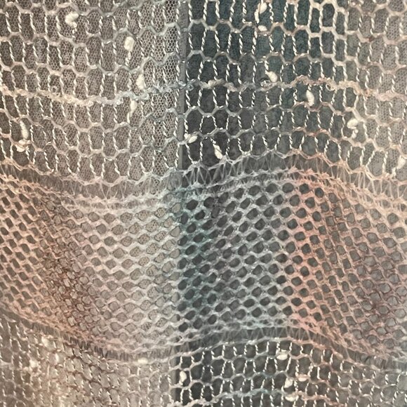 Lightweight Open Weave 3/4 Sleeve Sweater Blue XL - Picture 2 of 5